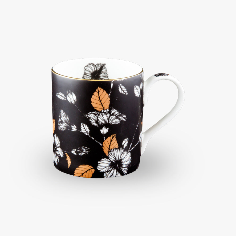 Fiori Noir - Hibiscus Mugs